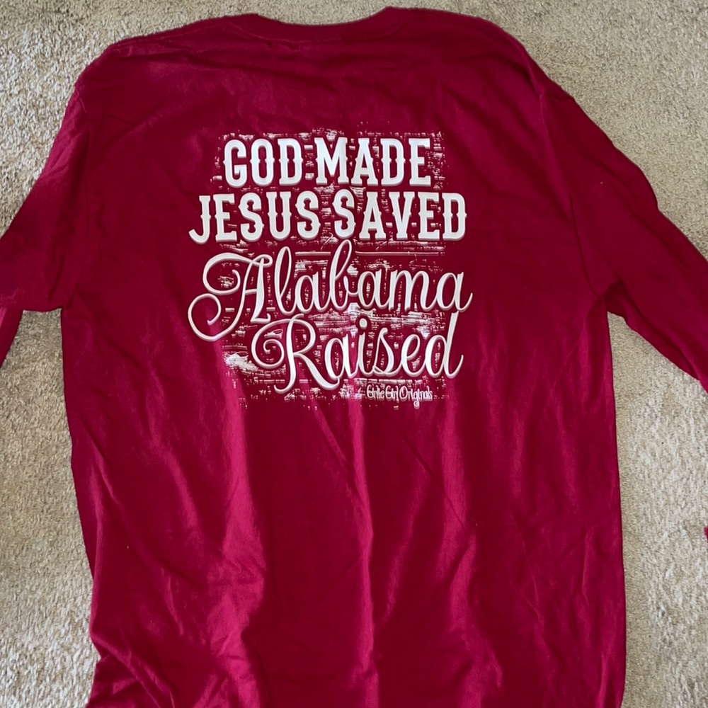 Girlie Girl Originals State of Alabama large long sleeve tshirt never worn
